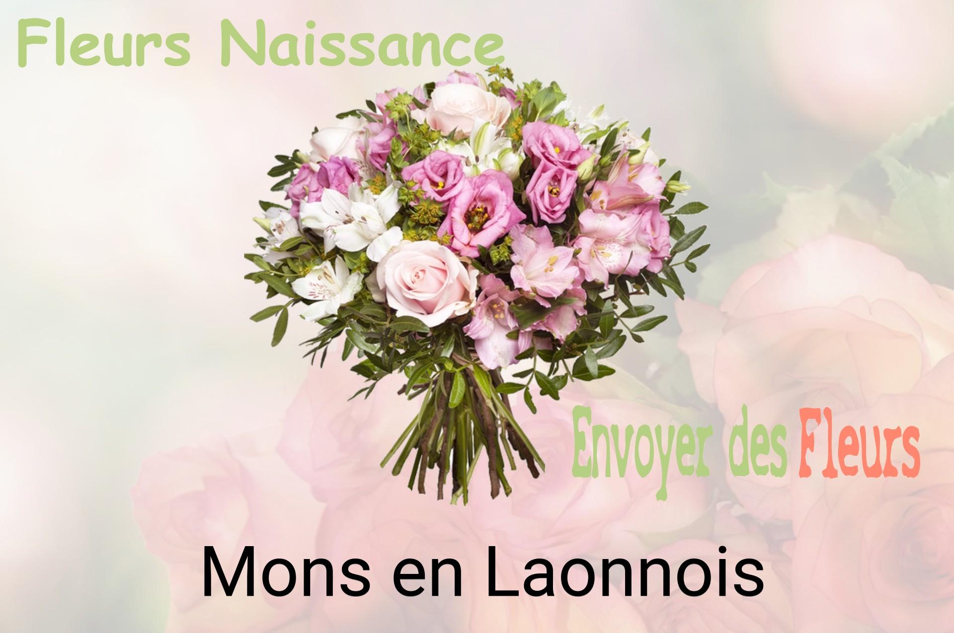 Bouquet de fleurs de naissance livré à Mons-en-Laonnois